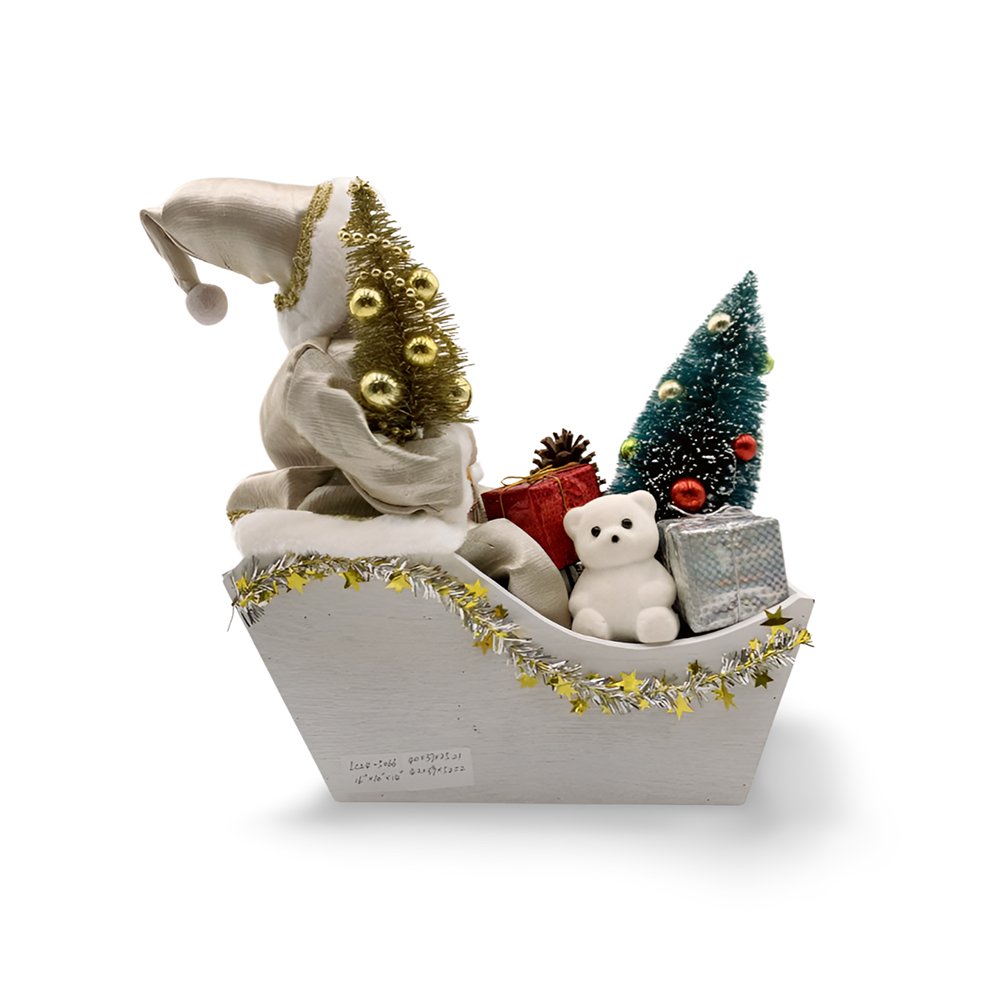 Vintage Christmas Winter Sleigh Decor Ornaments