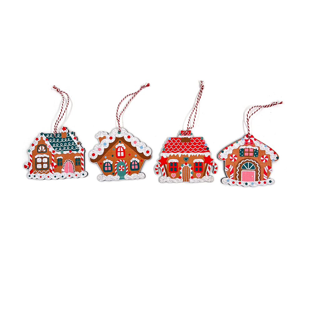 Wooden Hanging Christmas House Decoration