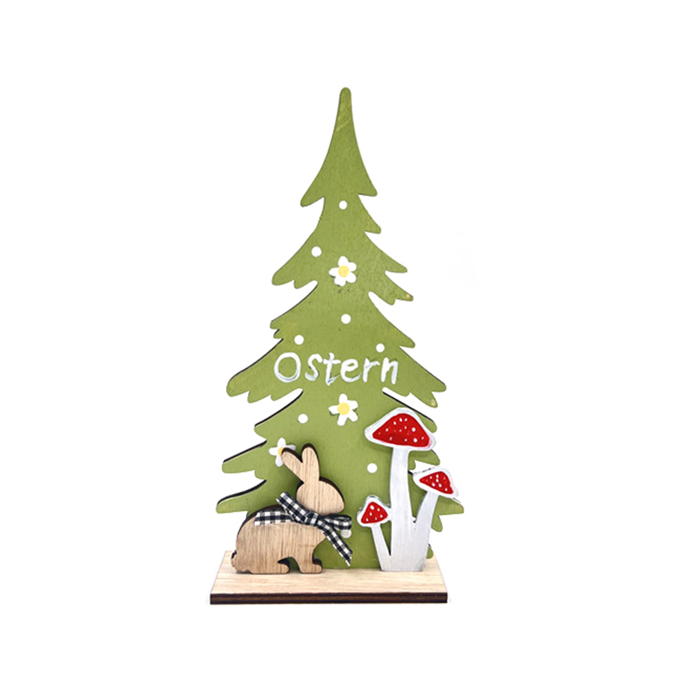 Wooden Easter Ornaments Tabletop Centerpiece Sign